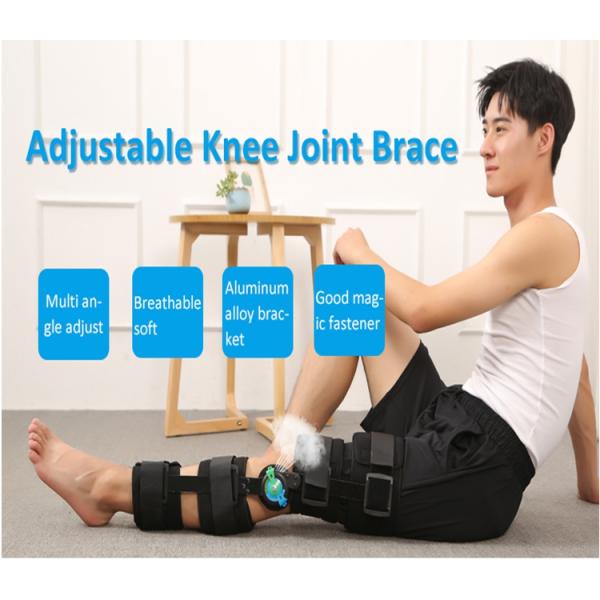 Knee Rehabilitation Equipment Hinged Knee Support Brace Angle Adjustable Knee Brace