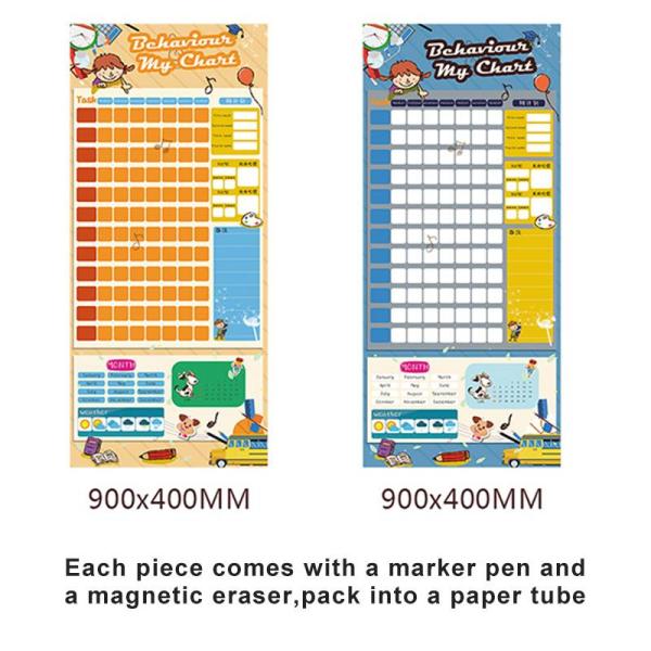 Children Magnetic Dry Erase Reward Chart Behavior Chart