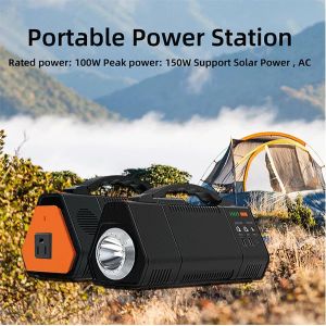 Outdoor Camping Portable Power Station Jump Starter 100W 155Wh