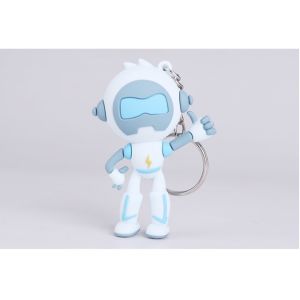 Soft PVC Rubber Plastic Key Chain, Custom Brand Symbol Miniature Figure Key Chain For Promotion