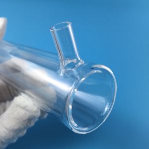 Double Wall Quartz Reactor For Gas Or Liquid Circulation