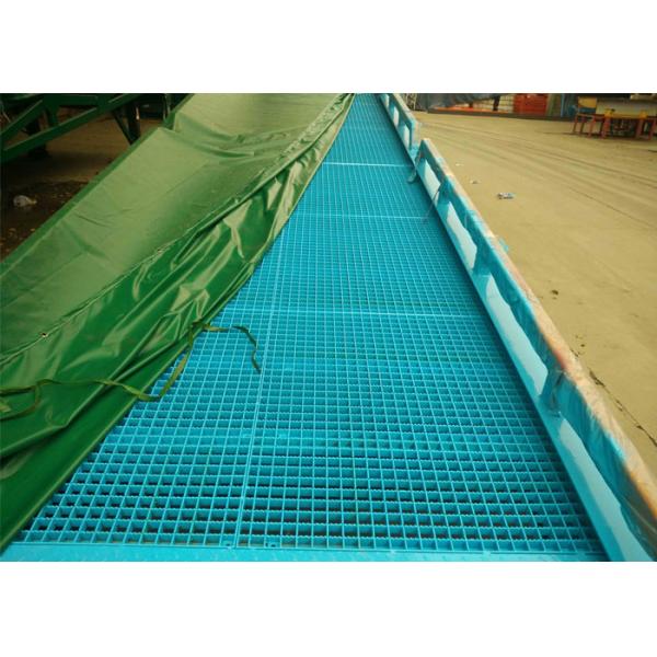 Steel Mesh Seperated Forklift Mobile Yard Ramp , Portable Dock Ramps