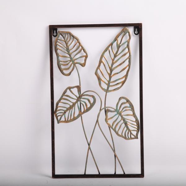 Rectangular Iron Frame With Leaves Add A Touch Of Modernity With Metal Home