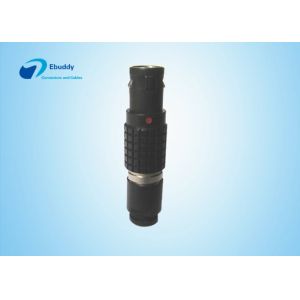 10 Pin Lemo Cable Connector FGG 1B Straight Plug Connector Plating Black