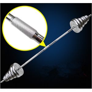 man cast iron solid chrome adjustable dumbbell barbell for 50kg set