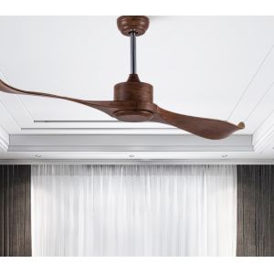 Indoor Retro 52 In European Ceiling Fans ABS Remote Control For Living Room