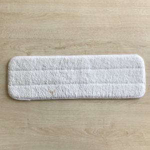 Cheap 100% polyester absorb water flat mop  house keeping wet mop Chinese suppiler with scrape for sale