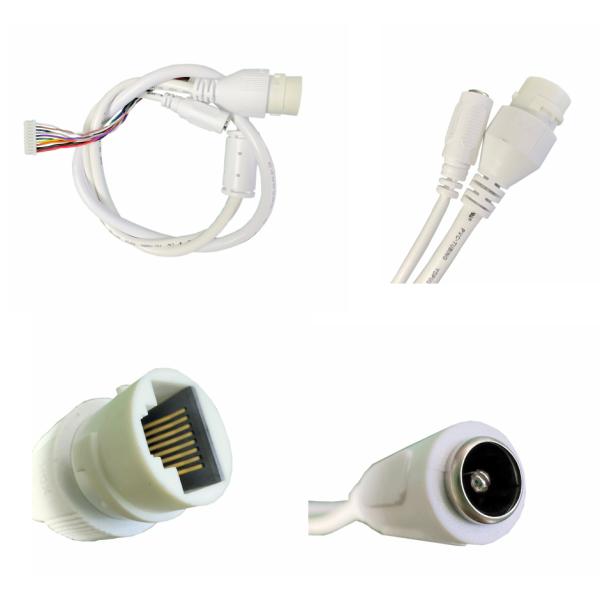 Electrical Cable Harness Assembly Power Signal 500mm Security Camera Ethernet Cable
