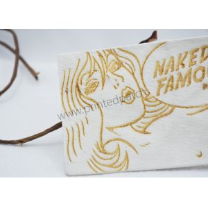 Hot Stomped OEKO PU Leather Jean Patches Girl Pattern