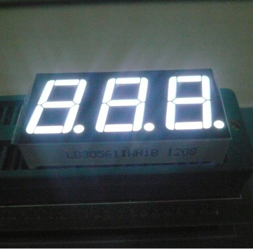 Quality 14.2mm(0.56") White 3 Digit 7 Segment LED Display  for digital Temperature /Humidity indicators wholesale