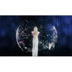 3D Transparent Holographic Projection Film 45° Angle High Light Transmittance