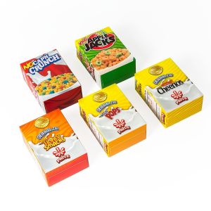 Square Custom Food Package Ivory Board Snack Boxes Custom Glossy Matte