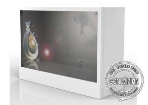 Cheap HD 32 Inch Transparent Lcd Showcase Advertising Player For Cloth Store / Shopping Mall for sale
