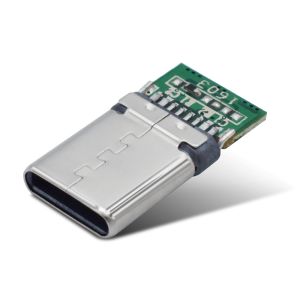 Fast Charging USB C Male Connector With 3 Pin ROHS/TID Certificated