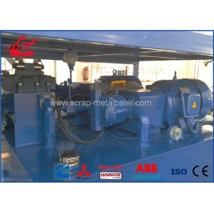 Remote Control Big Mouth Horizontal Scrap Metal Shear 74kW , Length 1400mm