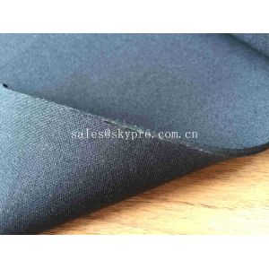 Elastic SBR 3mm Thick Neoprene Fabric Single / Both Sided Polyester T Cloth