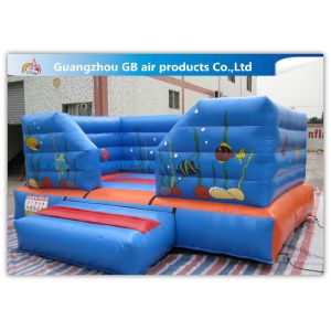 Sea Ocean Theme Inflatable Bouncer , Inflatable Trampoline Castle For Kids Play