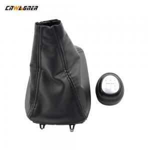 China Custom Car Genuine Leather Boot Manual Speed 5 Gear Stick Shift Lever Knob For SAAB 03-12 on sale