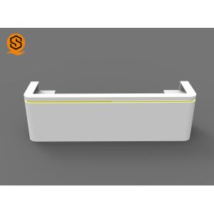 Modern 2 People Artificial Stone Reception Desk With Joint Invisible