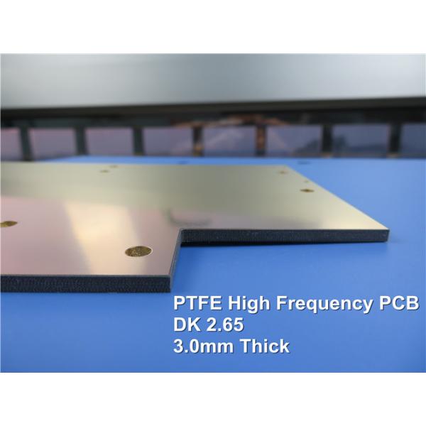 Metal Based High Frequency PCB Built on 3.0mm PTFE 1.0oz with Immersion Gold for