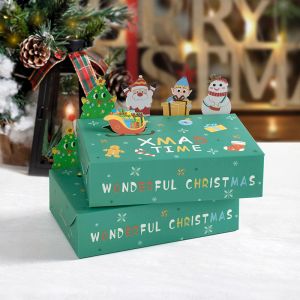 China Characteristic 8 Folding christmas wrapping paper boxes Custom Logo Printing on sale