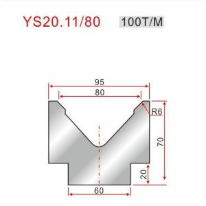 China YS20.11/80 835mm Press Brake Die With V80 Bending And Deformed Sheet Metal on sale