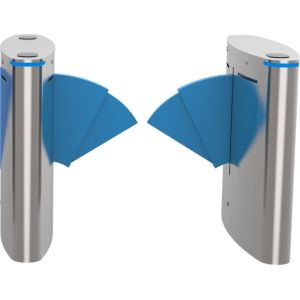 Brushed Access Controller Flap Barrier Gate with 2.0mm Top Cover 0.8mm SUS304