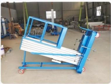 8m 100kg Single Mast Aerial Work Platform Lift for Window Cleaning 100kg Capacity