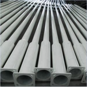 Highway LED Street Light Lamppost with Single-Side Bracket Structure Cast Iron