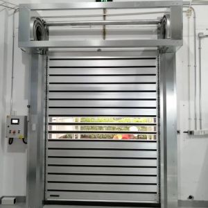 Fast Speed Motor Drive Automatic Roller Door Panel Made Of Two Layers Aluminum
