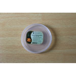 Food box / container Square plastic PE lids with custom printing sticker / tag