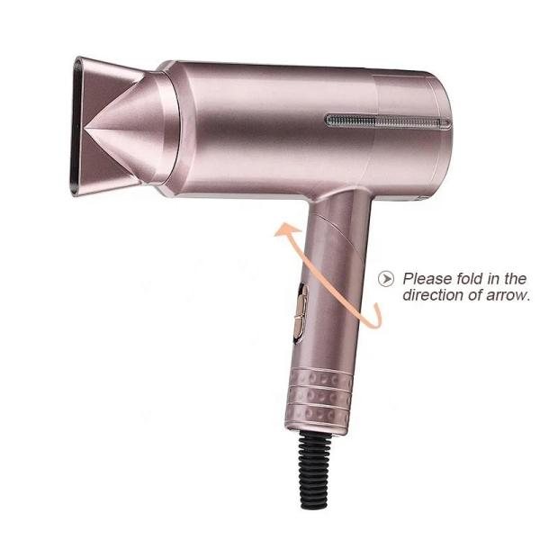 Quality Foldable Handle Portable Electric Hair Dryer With 0-1-2 Switch / Concentrator wholesale