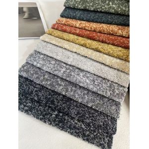 100%Polyester Jacquard Sofa Fabric Small Teddy Mixed Color Soft Home Textile