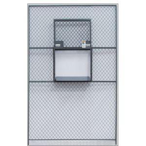 Sliding Service Security Wire Mesh Window Guard , Wire Mesh Security Panels For