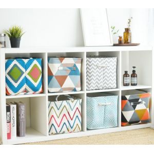 Clothing box canvas cotton linen folding Oxford cloth storage toy storage