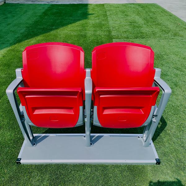 Tip Up Plastic Stadium Seating with 5 Years Warranty Customizable HDPE Blow