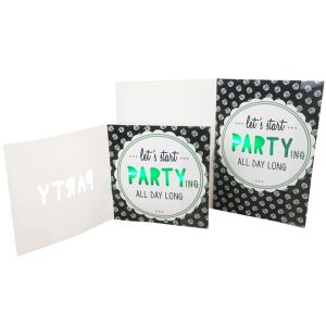 Recordable Greeting Cards with Push Button Playback Replaceable Batteries