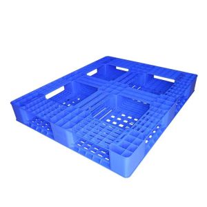 HDPE Plastic Pallets 1.2x1m Solid Top Rackable Pallet For Warehouse 0.8T Static
