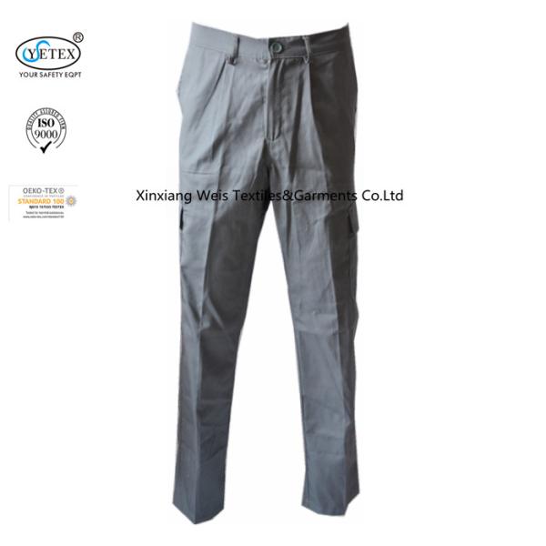 Quality Khaki Cotton Arc Flash Fire Resistant Pants With Multiple Tool Pockets wholesale