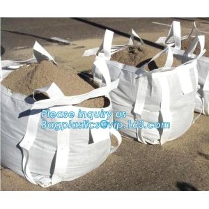 Durable plastic PP woven FIBC big jumbo bag for building material sand cement