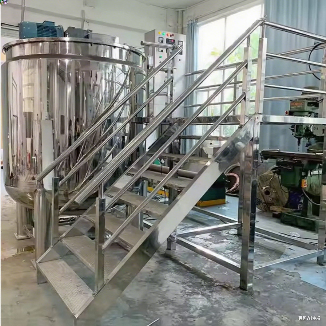 3000L Stainless Steel Homogenizer Mixer Machine With Jacket Electric Heating
