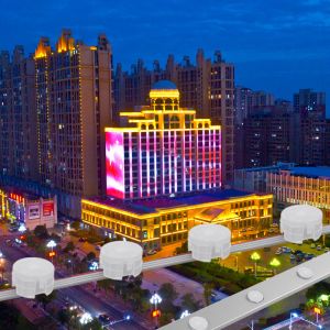 IP67 Outdoor Waterproof Dust DMX512 1.5W 24V RGB LED Pixel Point Light Outdoor