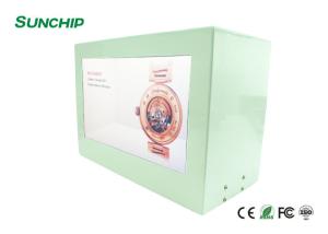 High Brightness Transparent LCD Showcase Remotely Control To Publish Any Programs