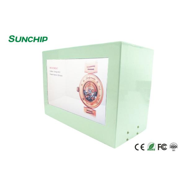 High Brightness Transparent LCD Showcase Remotely Control To Publish Any
