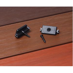 Plastic Clips Composite Decking Fastener Embossing WPC Decking Accessories ROSH