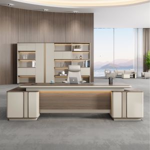 Office Furniture L Shape Mdf Boss Manager Ceo Executive Table Desk Computer