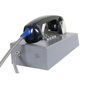 Grey Corrosion Resistance Vandal Proof Telephone With ABS Material Handset