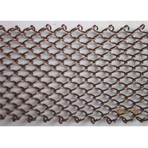 Architectural Metal Coil Drapery Aluminum Alloy Cascade Mesh Various Colors