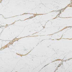 Natural Style Quartz Calacatta Gold Countertops 20mm 30mm Quartz Kitchen Top