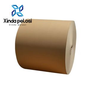 CE Wood Pulp Giant Brown Kraft Paper Roll For Paper Bag Arbitrary Cut Packaging